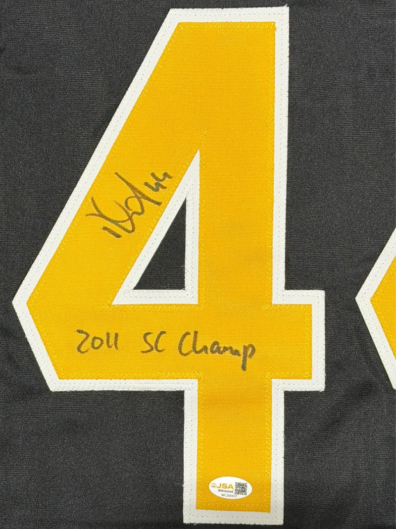 Dennis Seidenberg Signed Boston Bruins Custom Jersey w/ 2011 SC Champs JSA W COA