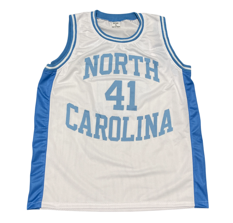 Sam Perkins Signed North Carolina UNC Custom Jersey w/ 82 Champs Beckett BAS COA