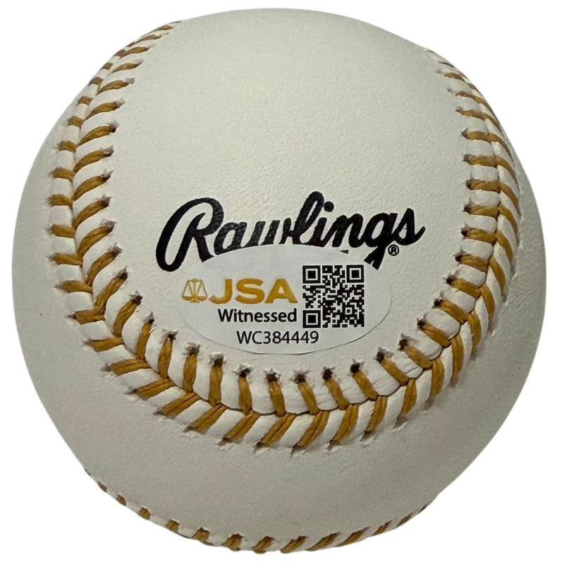 Shawn Green Signed Autographed Gold Glove Logo Baseball JSA Witness COA