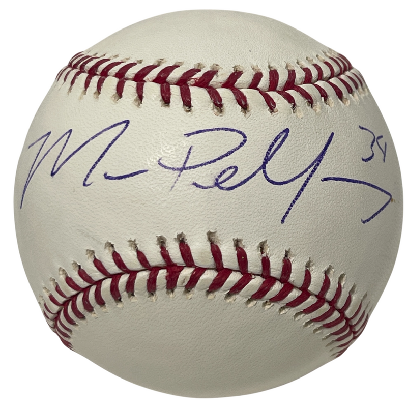 Mike Pelfrey Signed Autographed ROMLB Baseball New York Mets LSCM COA