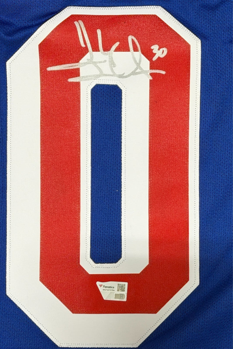 Henrik Lundqvist Signed New York Rangers Blue Reebok Jersey FANATICS COA