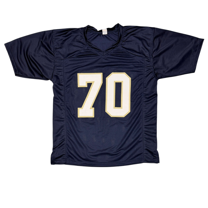 Zack Martin Signed Notre Dame Custom Jersey Beckett Witness BAS COA