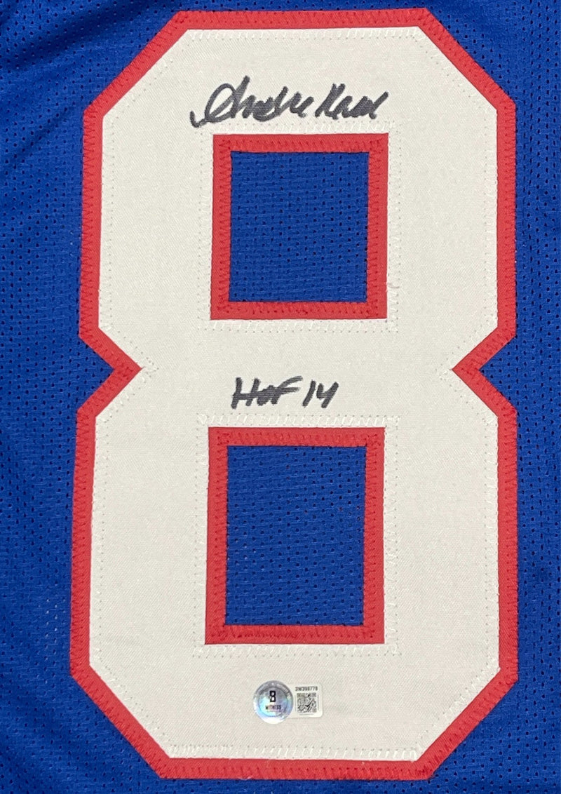 Andre Reed Signed Buffalo Bills Custom Jersey w/ HOF 14 Beckett Witness BAS COA