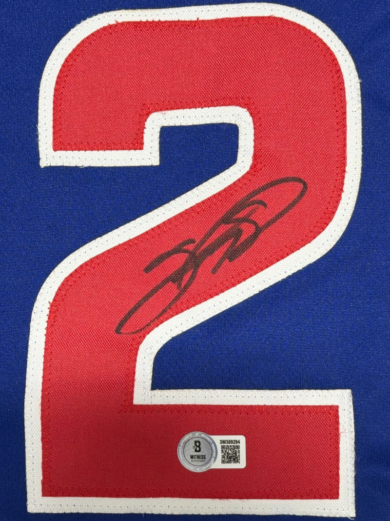 Sammy Sosa Signed Chicago Cubs Custom Jersey Beckett Witness BAS COA