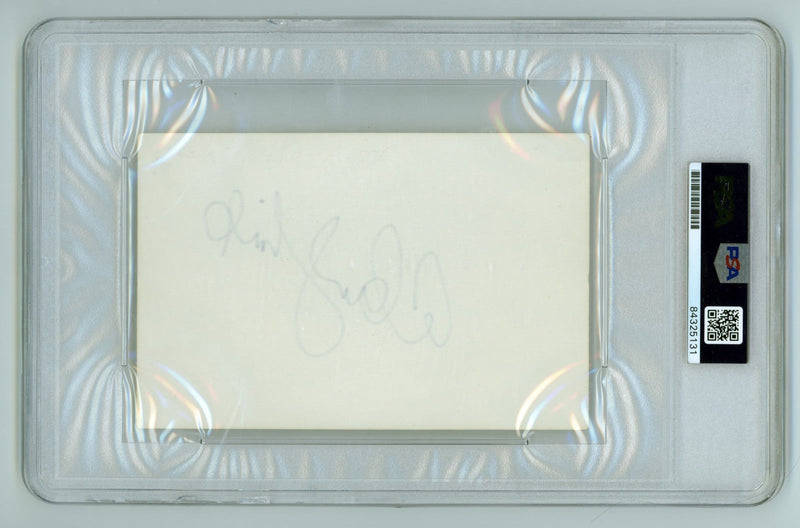 Alan Thicke Signed 4x6 Index Card PSA Authentic Auto Growing Pains The Goods