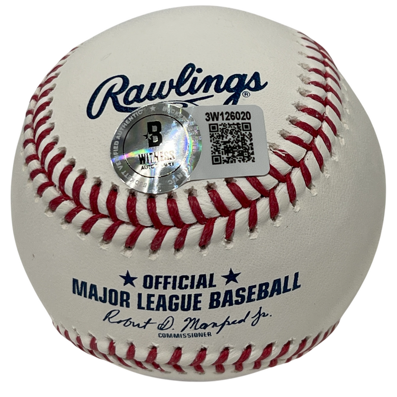 Terry Steinbach Signed ROMLB Baseball w/ 3x AS Insc. Beckett Witness BAS COA