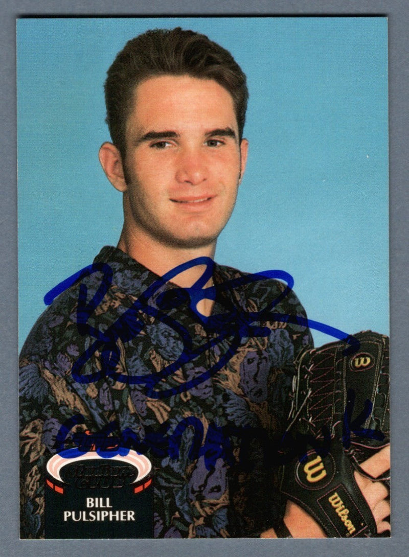 Bill Pulsipher Signed 1992 Topps Stadium Club RC w/ Generation K  LSCM COA Mets