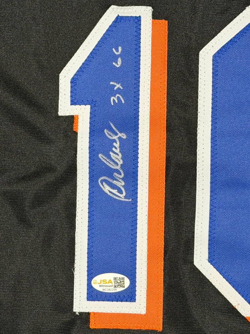 Rey Ordonez Signed New York Mets Custom Grey Jersey w/ 3x GG JSA Witness COA