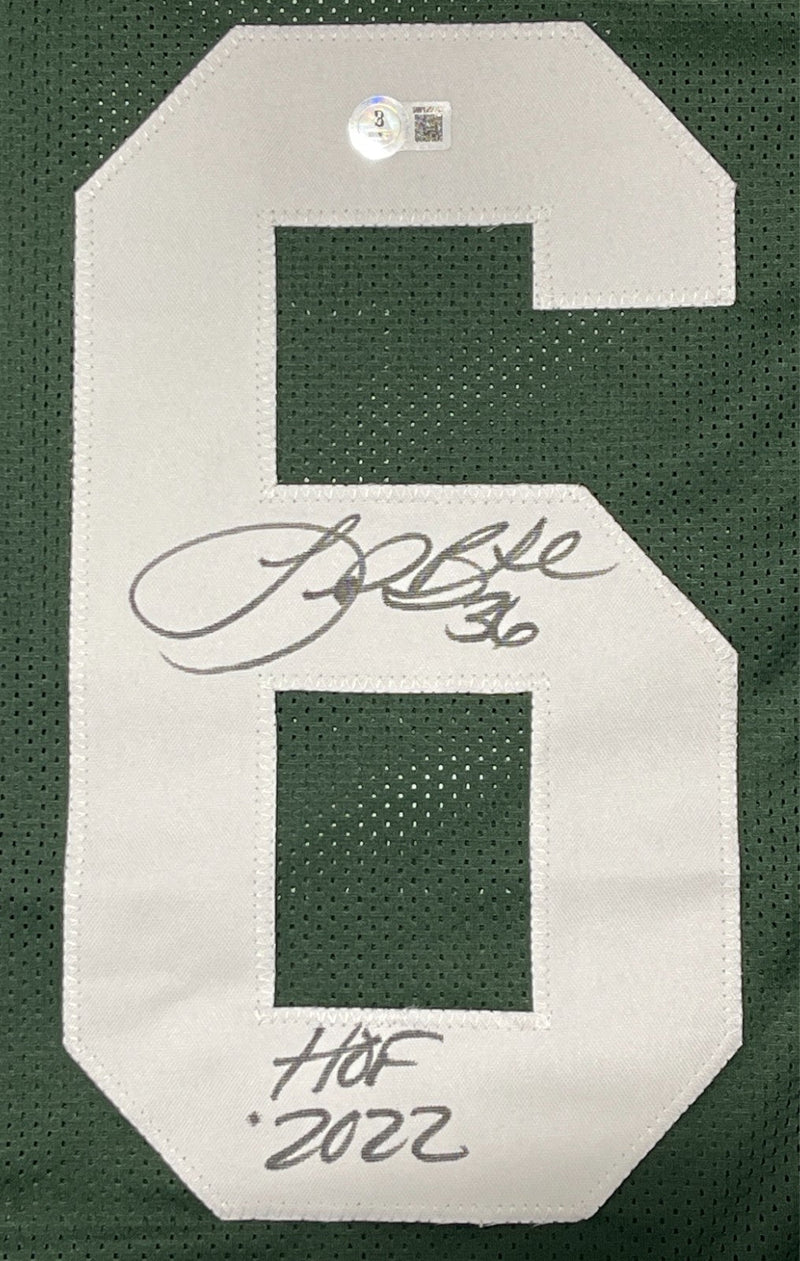 LeRoy Butler Signed Packers Custom Jersey w/ HOF 2022 Beckett Witness BAS COA