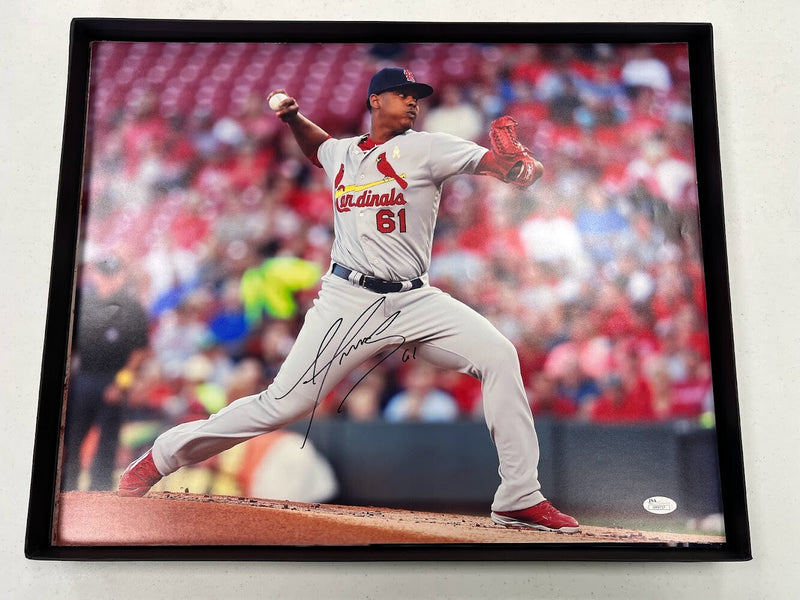 Alex Reyes Signed Autographed 16x20 Photo JSA COA St. Louis Cardinals B