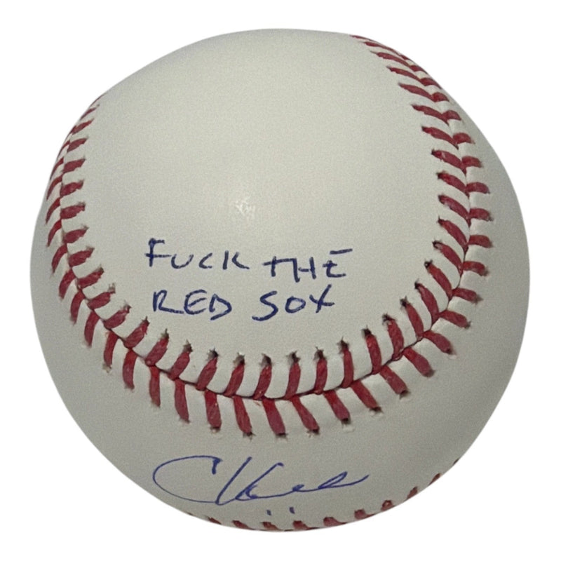Chuck Knoblauch Signed ROMLB Baseball w/ F**k The Red Sox JSA Witness COA