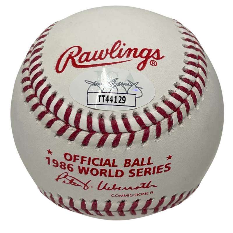 Dwight Doc Gooden Signed 1986 World Series ROMLB Baseball w/ 86 WSC JSA COA