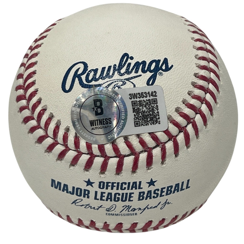 Bill Mazeroski Signed ROMLB Baseball w/ 4 Insc Beckett Witness BAS COA