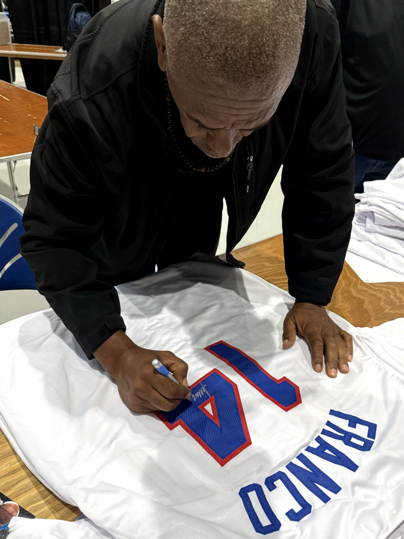 Julio Franco Signed Texas Rangers Custom Jersey Beckett Witness BAS COA