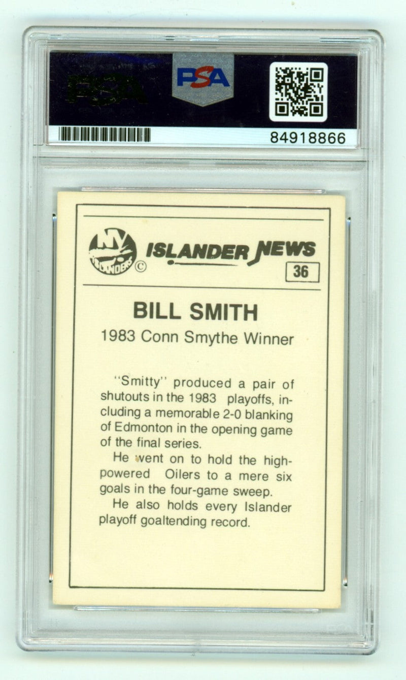 Billy Smith 1983-84 Islander News #36 Signed PSA Authentic Auto Islanders HOF