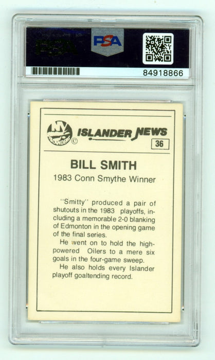 Billy Smith 1983-84 Islander News #36 Signed PSA Authentic Auto Islanders HOF