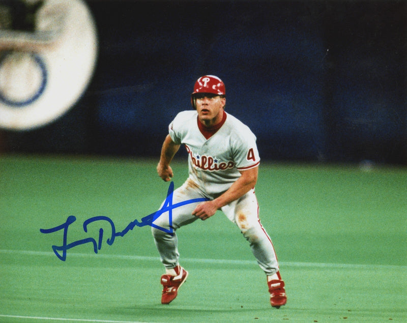Lenny Dykstra Signed Autographed Philadelphia Phillies 8x10 Photo LSCM COA