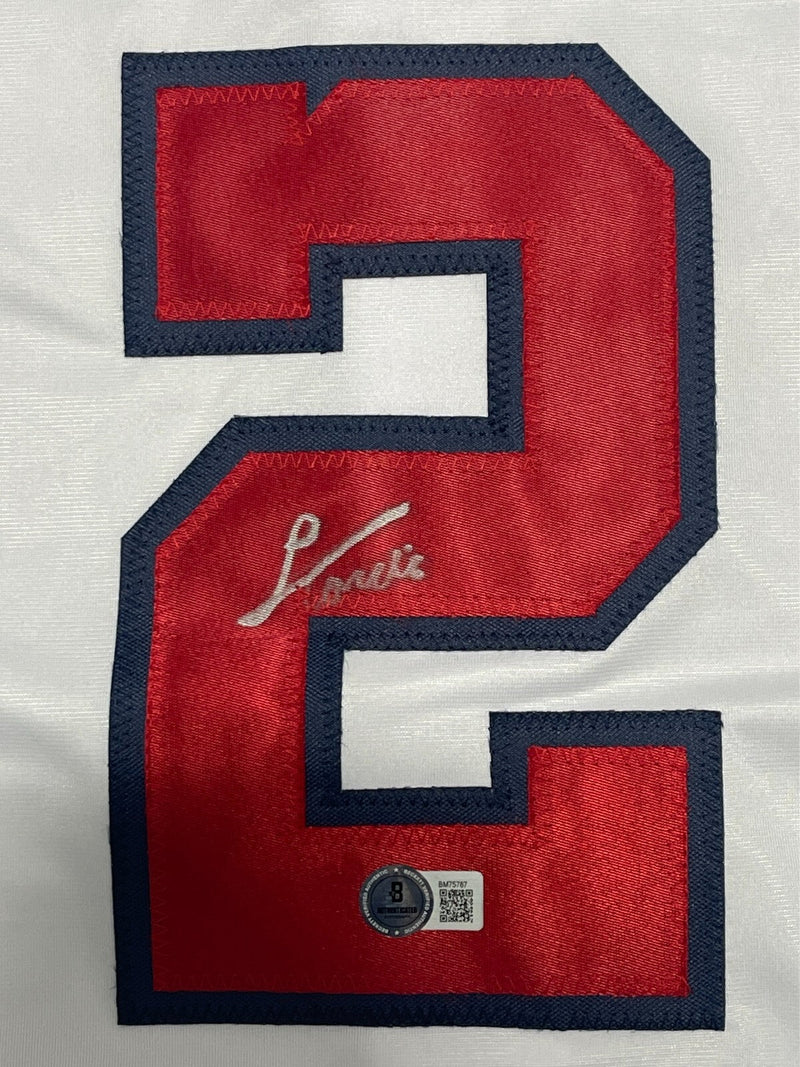 Luis Garcia Signed Washington Nationals Custom Jersey Beckett BAS COA