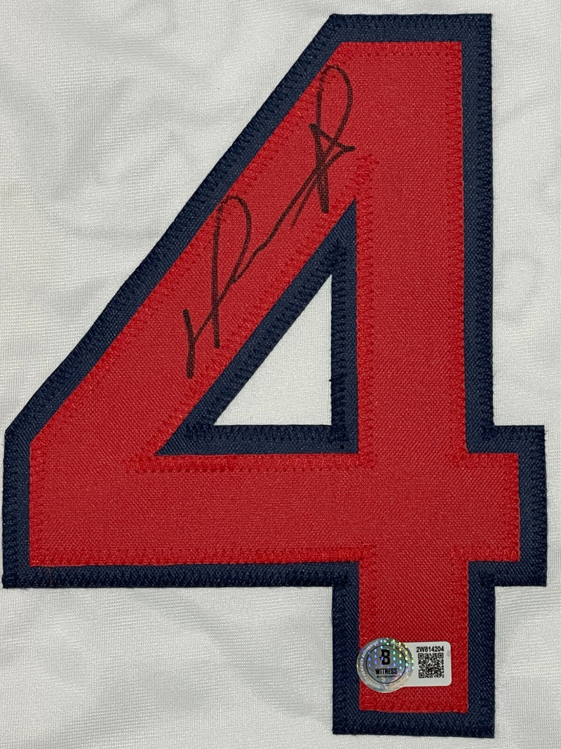 David Ortiz Signed Boston Red Sox Custom Jersey Beckett Witness BAS COA