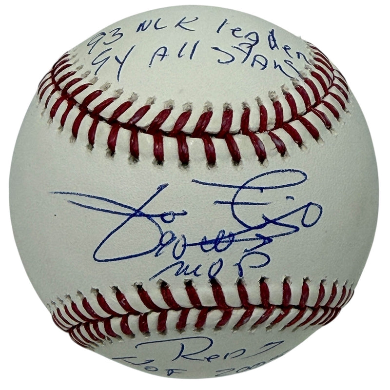 Jose Rijo Signed Autographed ROMLB Baseball w/ 4 Insc JSA Witness COA