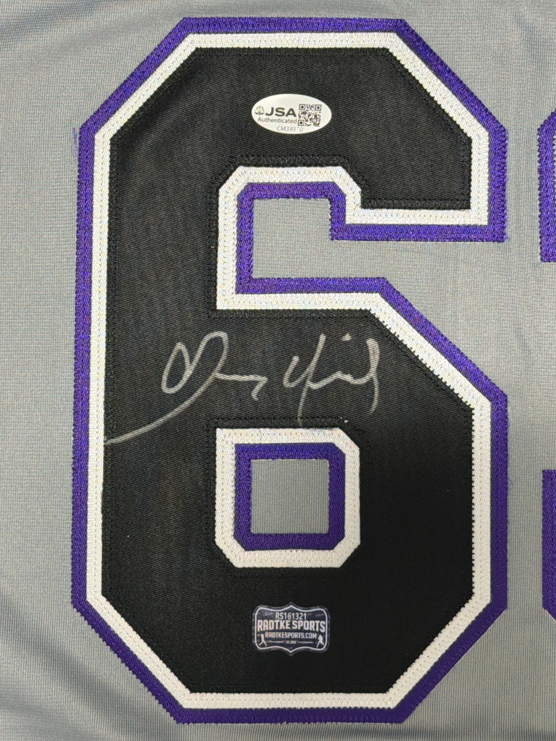 Dennis Quaid Signed Autographed Jim Morris The Rookie Custom Jersey JSA COA