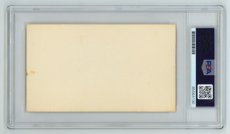 Hank Greenberg Signed Autographed 3x5 Index Card Cut PSA DNA Auto Tigers H