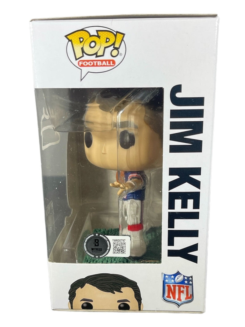 Jim Kelly Signed Auto Buffalo Bills Funko Pop #154 Beckett Witness BAS COA