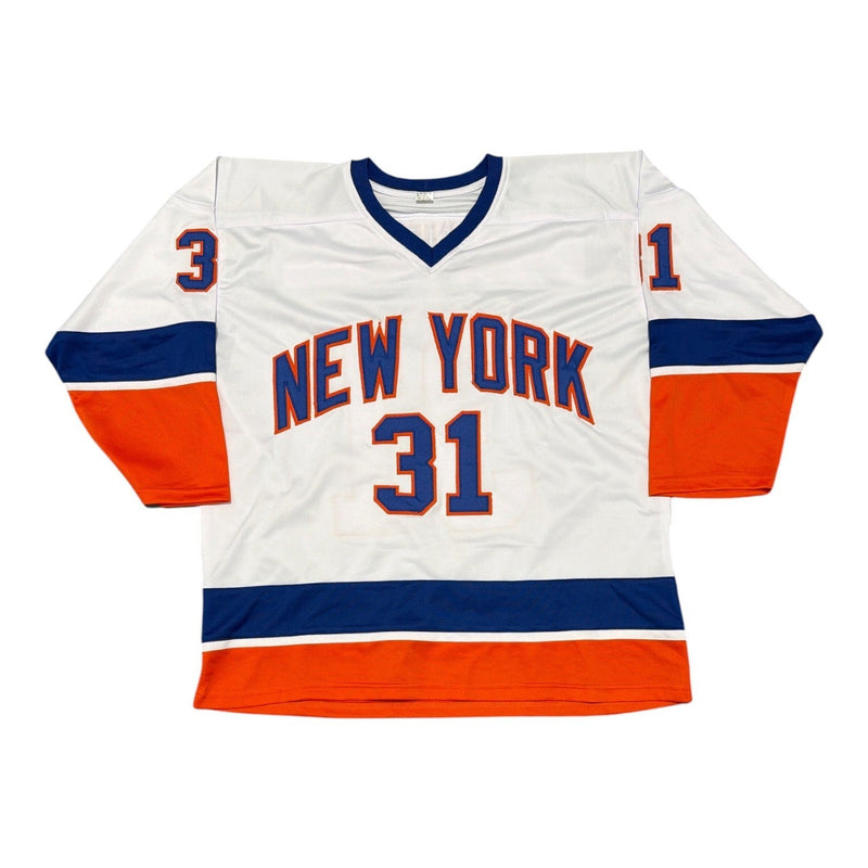 Billy Smith Signed Autographed New York Islanders Custom Jersey JSA Witness COA