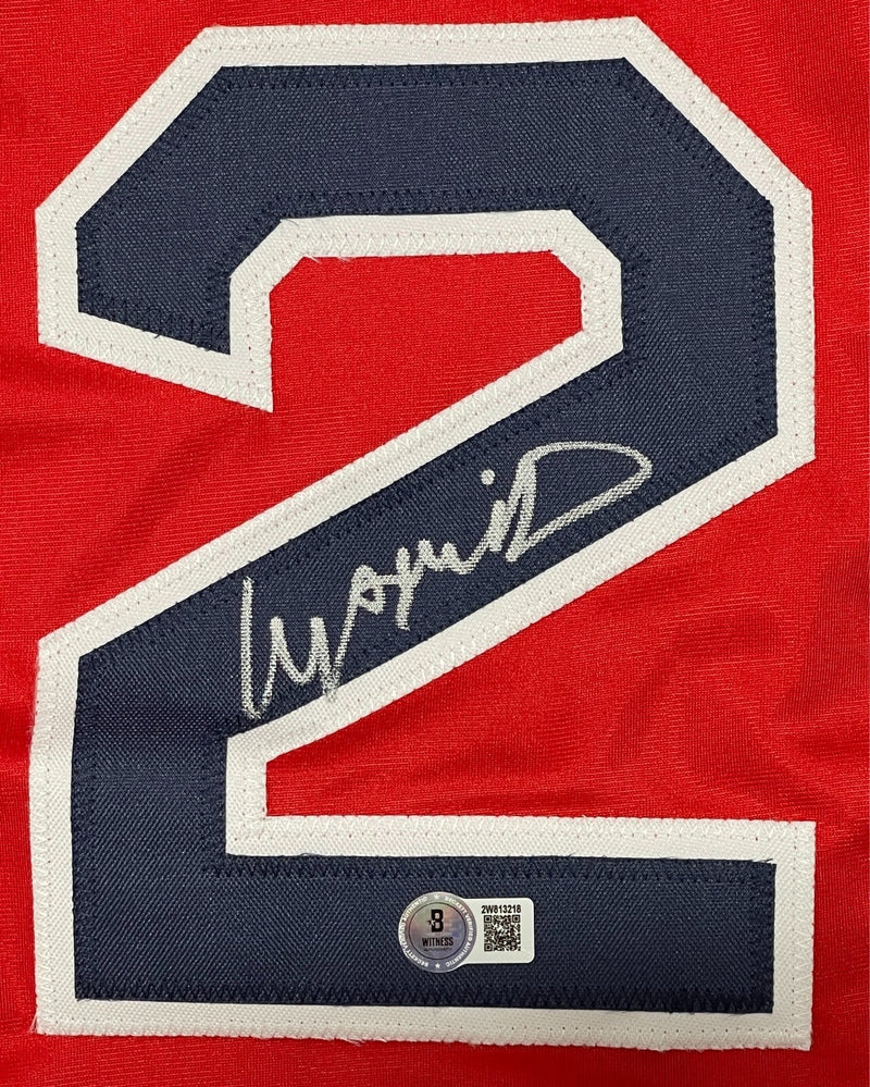 Manny Ramirez Signed Boston Red Sox Custom Red Jersey Beckett Witness BAS COA