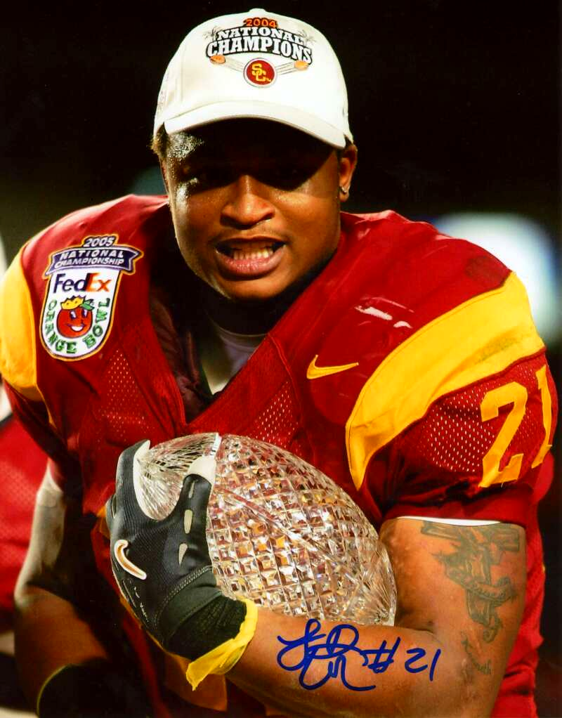 LenDale White Signed Autographed USC 8x10 Photo LSCM COA #1