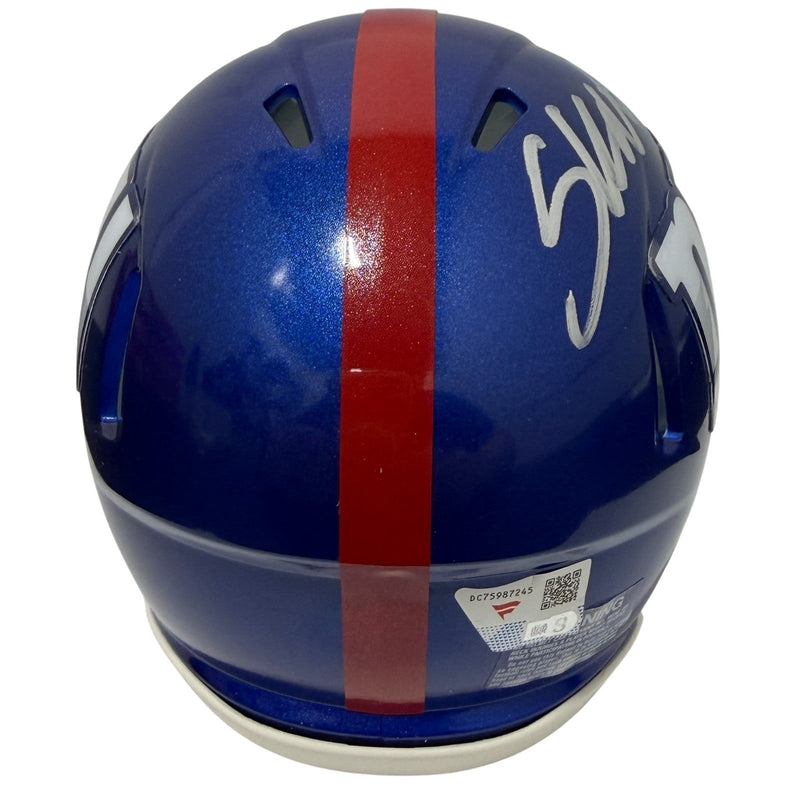Cam Skattebo Signed Autographed New York Giants Speed Mini Helmet FANATICS COA