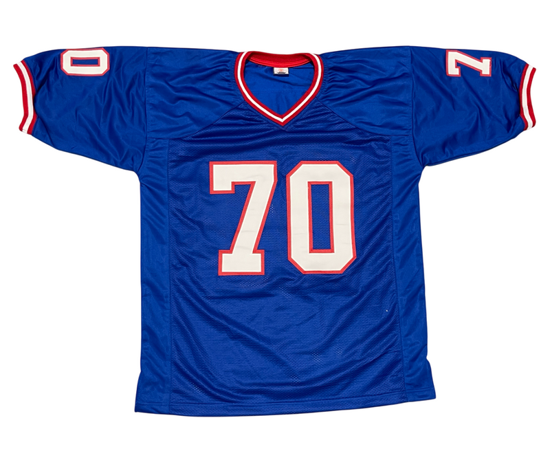 Leonard Marshall Signed NY Giants Custom Jersey w/ 2x SB Champ Beckett W BAS COA