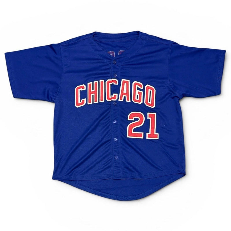 Sammy Sosa Signed Chicago Cubs Custom Jersey Beckett Witness BAS COA
