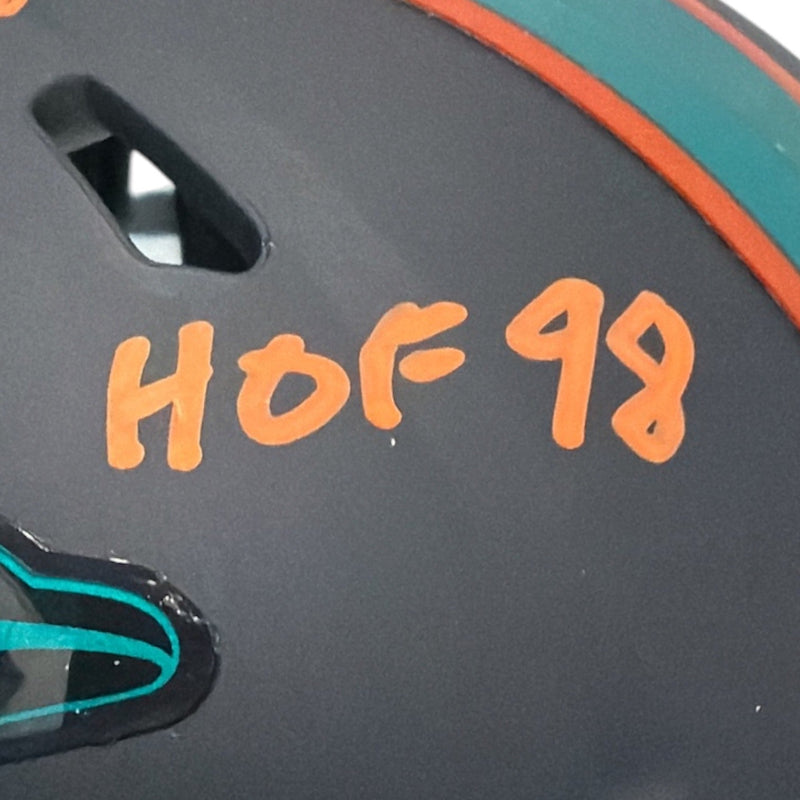 Dwight Stephenson Signed Dolphins Rivalries Mini Helmet w HOF 98 JSA Witness COA
