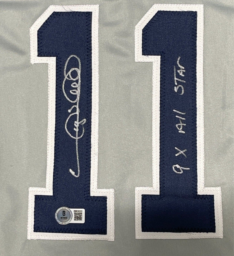 Gary Sheffield Signed Yankees Custom Jersey w/ 9x All Star Beckett Wit BAS COA