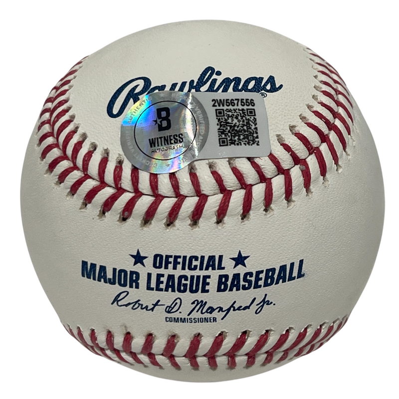 Dontrelle Willis Signed ROMLB Baseball w/ 03 WSC Beckett Witness BAS COA