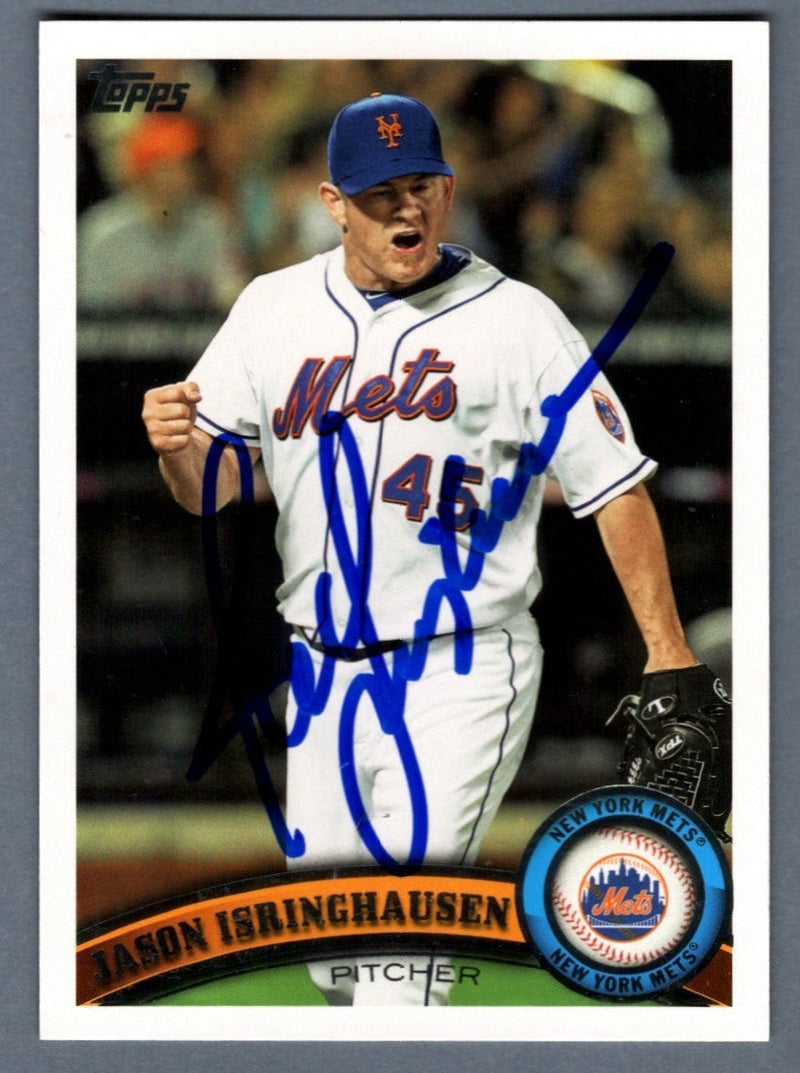 Jason Isringhausen Signed Autographed 2011 Topps Update Series #US266 LSCM COA