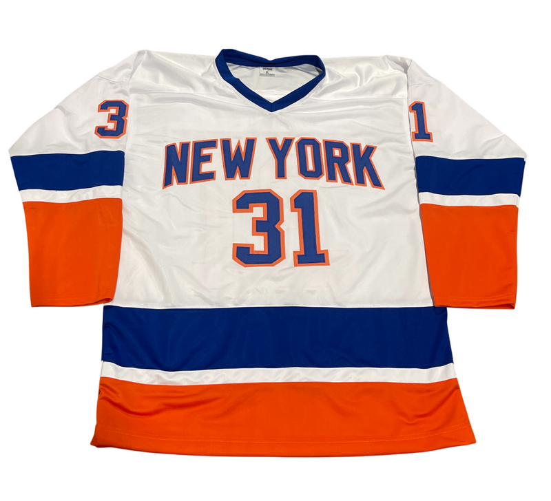Billy Smith Signed Islanders Custom Jersey w/ HOF 93 Beckett Wit BAS COA