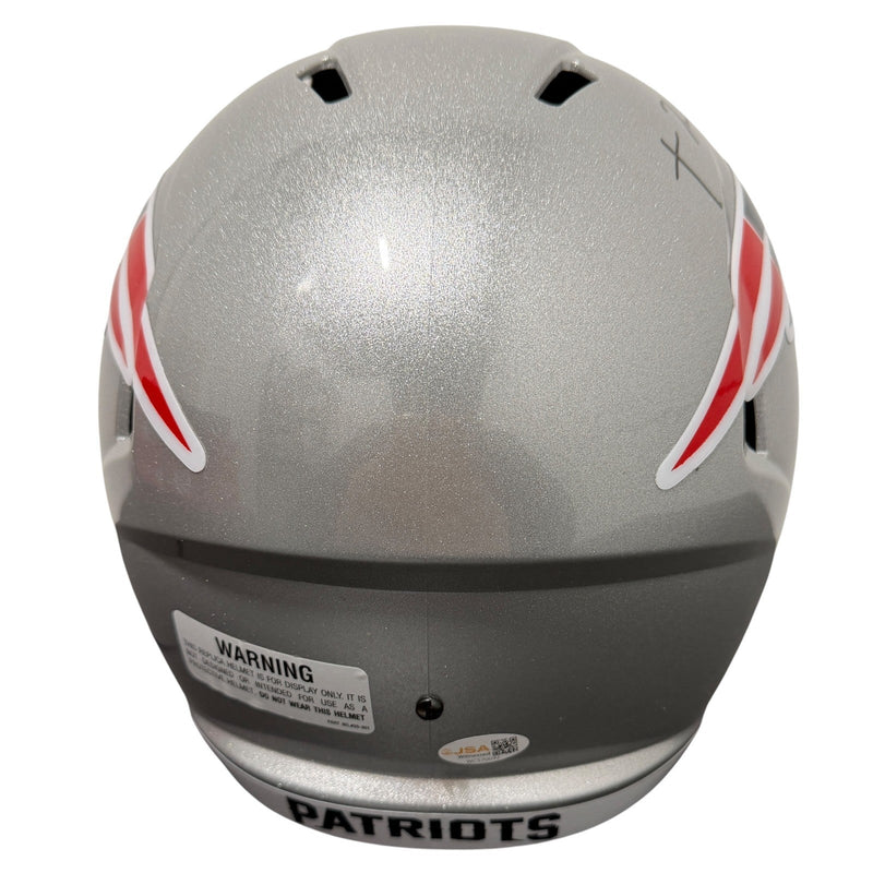 TreVeyon Henderson Signed Patriots Speed FS Full Size Helmet JSA Witness COA