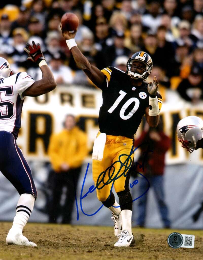 Kordell Stewart Signed Pittsburgh Steelers 8x10 Photo Beckett Wit BAS COA #2