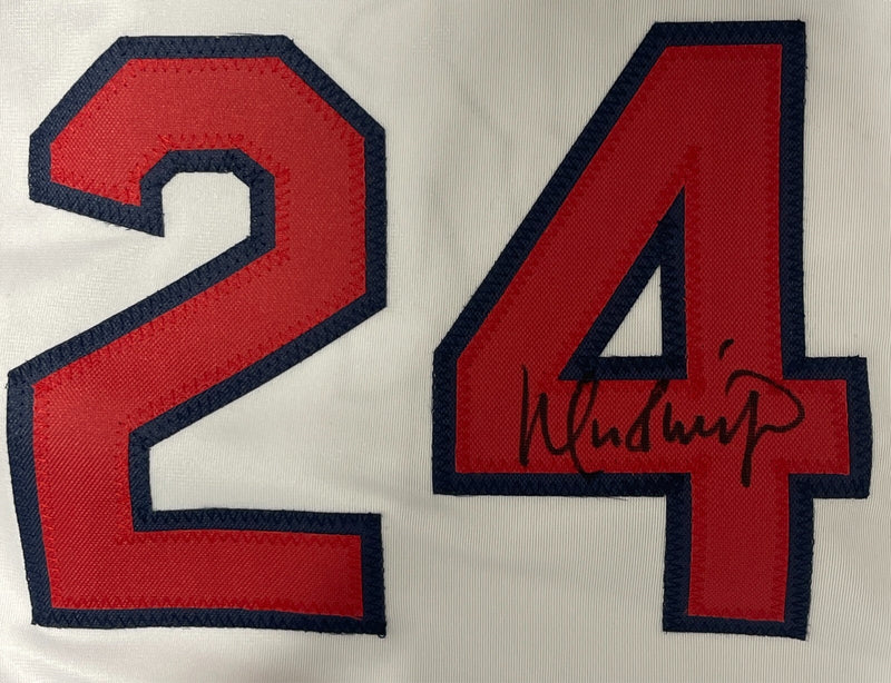 Ramirez Ortiz Lowell Pearce Signed Red Sox WS MVP Custom Jersey Beckett BAS COA