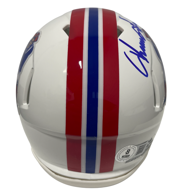 Irving Fryar Signed Patriots TB Mini Helmet w/ 84 #1 Pick Beckett Wit BAS COA