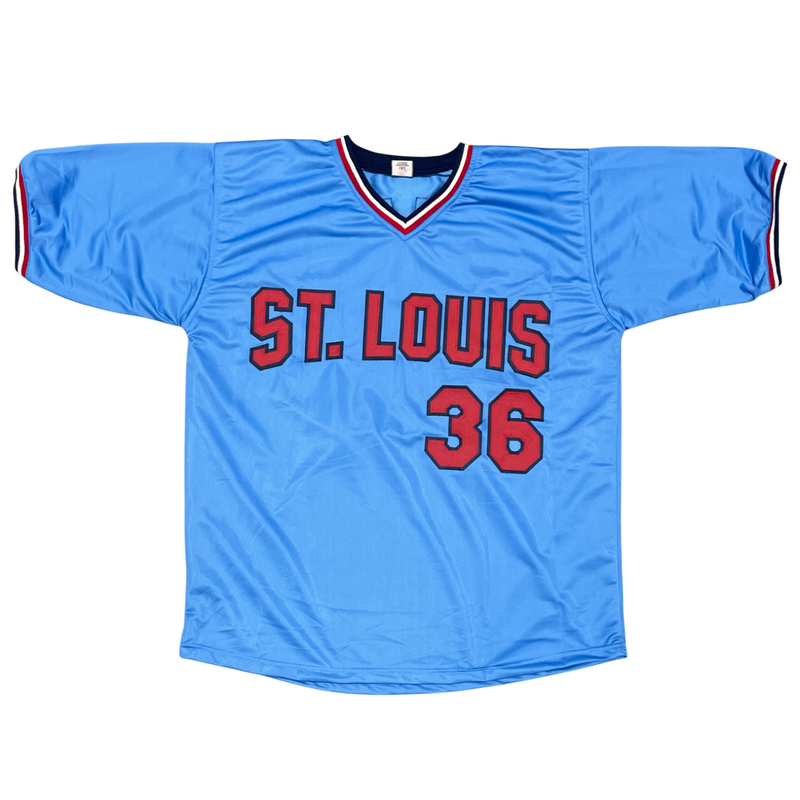 Jim Kaat Signed St Louis Custom Jersey w/ 82 WS Champs Beckett Witness BAS COA