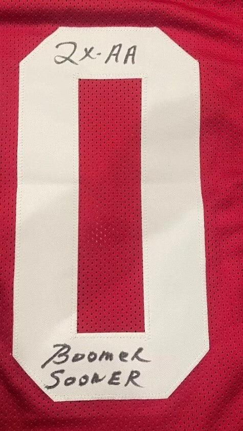 Billy Sims Signed Oklahoma Custom Jersey w/ Heisman + 3 Ins Beckett W BAS COA