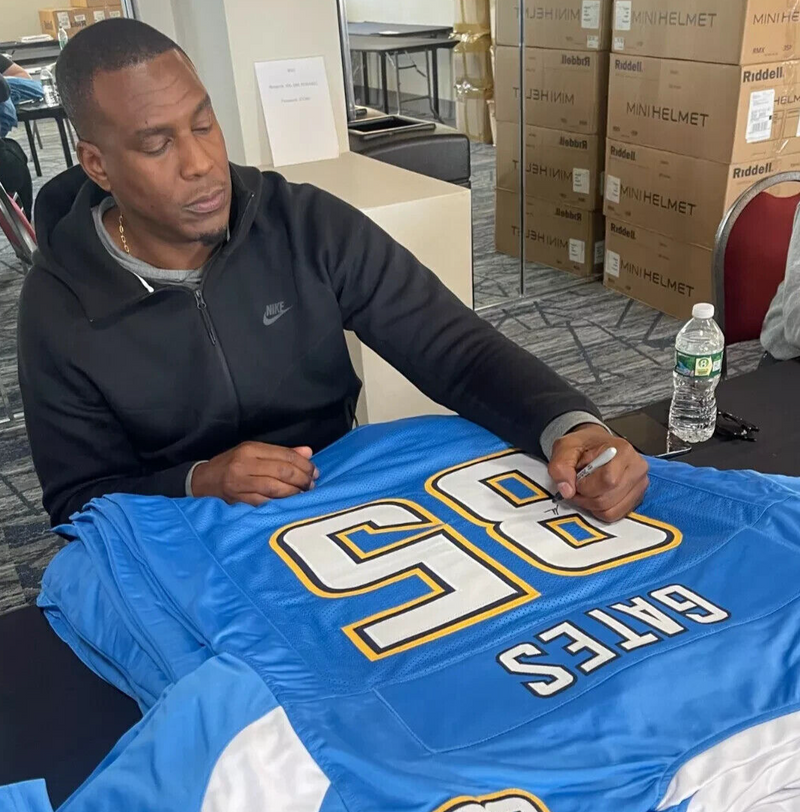 Antonio Gates Signed San Diego Chargers Custom Jersey Beckett Witness BAS COA