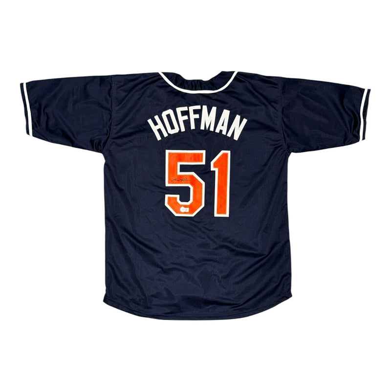 Trevor Hoffman Signed Autographed San Diego Padres Custom Jersey Beckett BAS COA