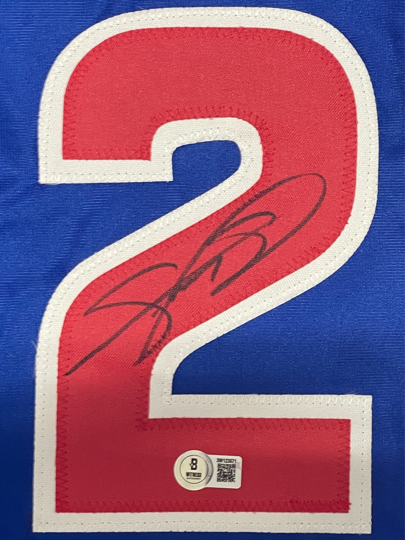 Sammy Sosa Signed Chicago Cubs Custom Jersey Beckett Witness BAS COA