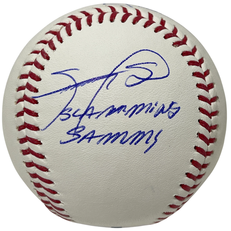 Sammy Sosa & Mark McGwire Dual Signed ROMLB Baseball w/ 2 Insc Beckett W BAS COA