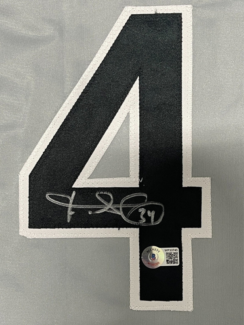Freddy Garcia Signed Chicago White Sox Custom Grey Jersey Beckett BAS COA
