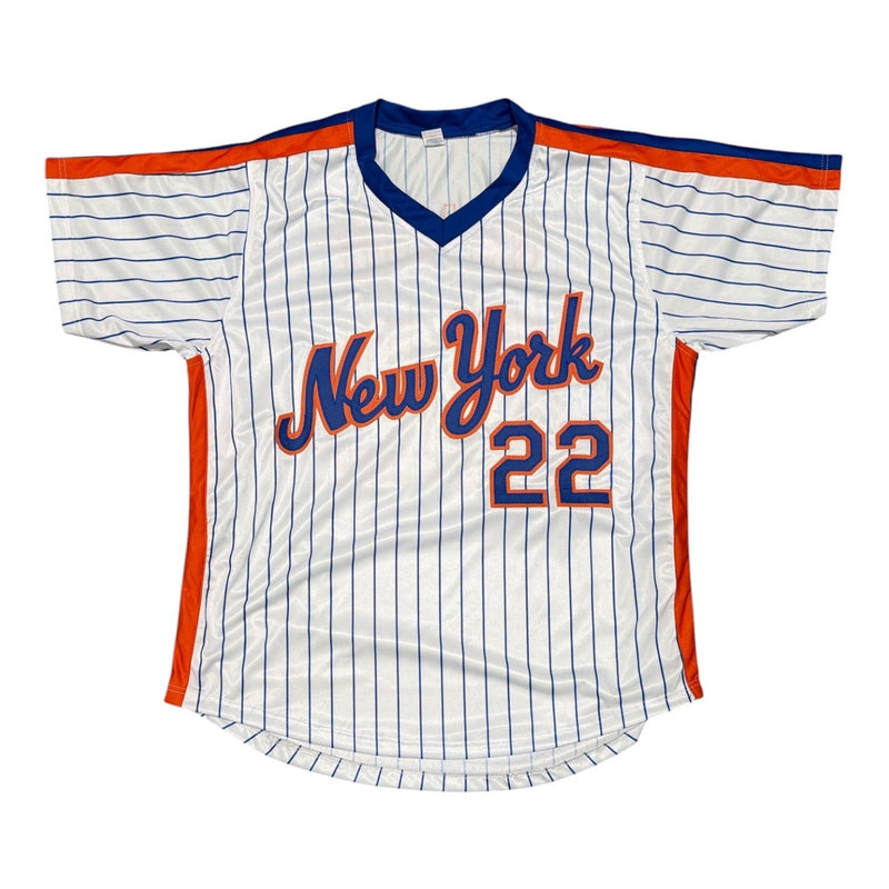 Ray Knight Signed New York Mets Custom Jersey w/ 1986 WS MVP JSA COA